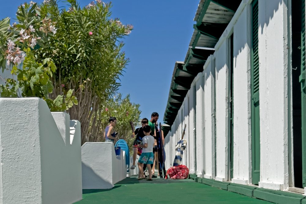 Cabine invernali allo Stabilimento Balneare Ottagono